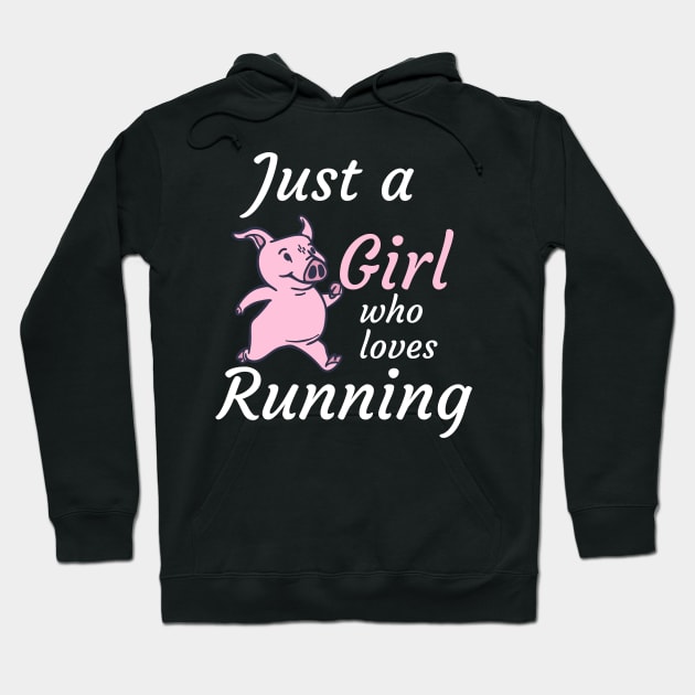 Just a girl who loves running Hoodie by Dogefellas